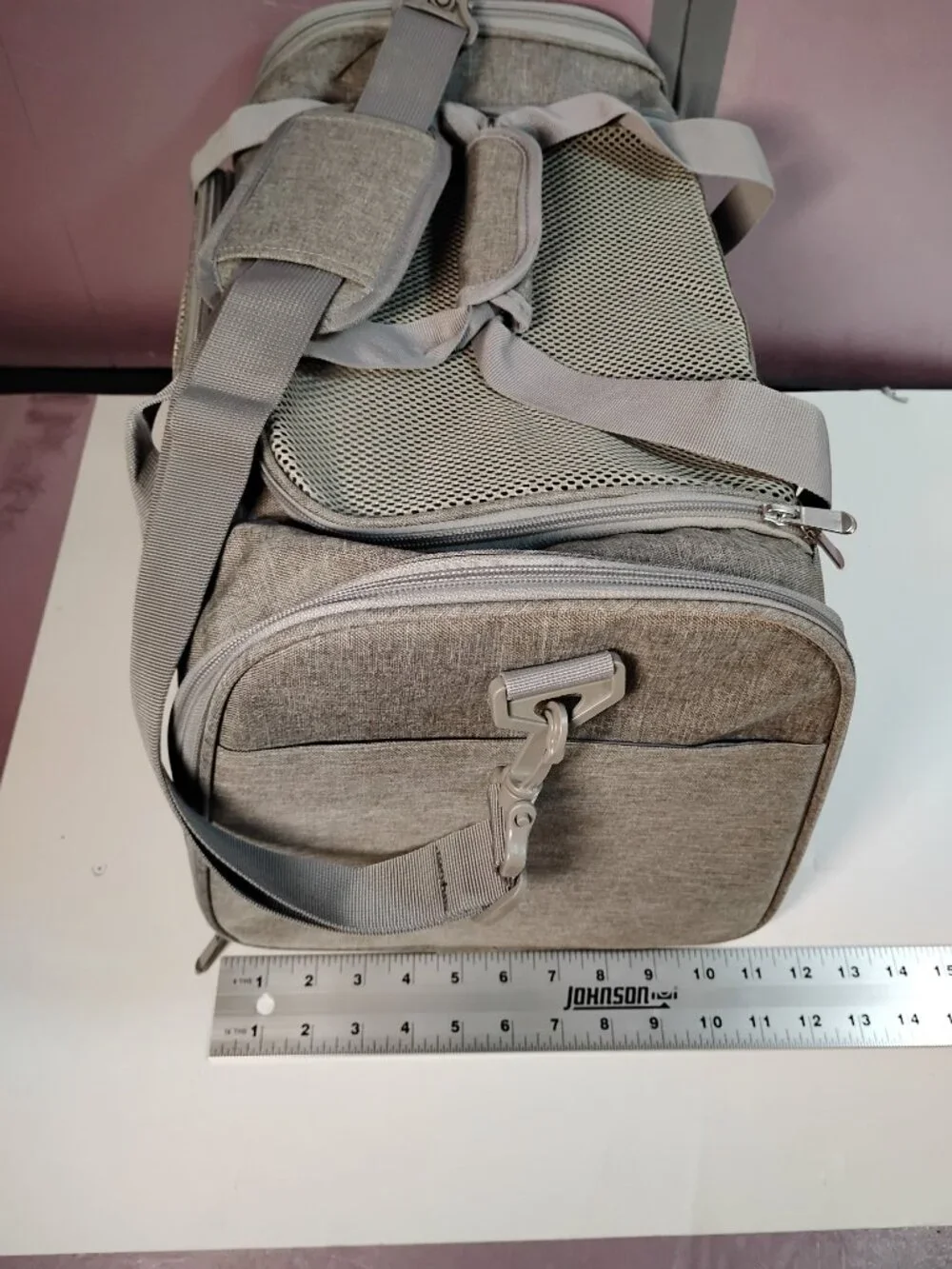 Henkelion Expandable Soft-Sided Pet Carrier for Cats & Small Dogs – Gray